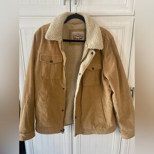 Levi's Men's Brown Sherpa-Lined Jacket